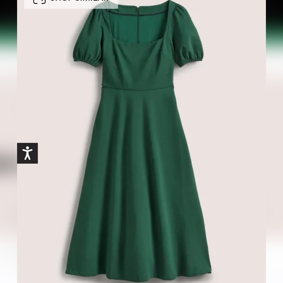 Boden Short Sleeve Jersey Midi Dress, size 10 Hunter Green - Picture 9 of 12